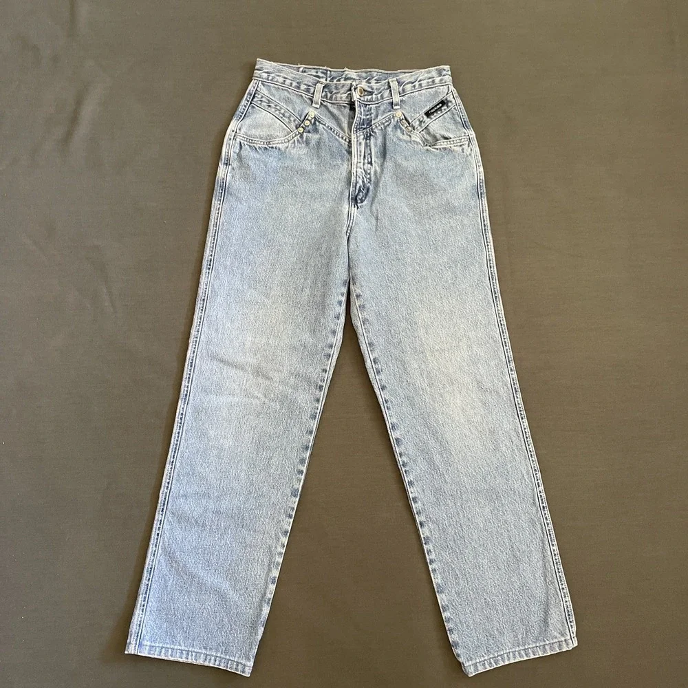 VINTAGE Rockies Jeans Womens 11/12 Long Bareback High Rise Straight Riding